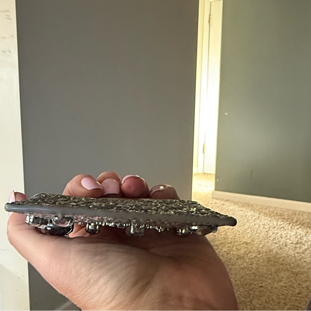 [Kate Spade] authentic metallic tinsel camera crossbody bag & matching card case - Picture 10 of 15